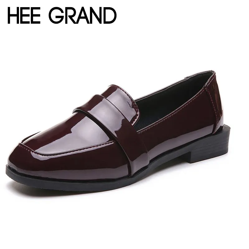 Grandflex Dress Laser Oxfords HEE GRAND Women Fashion Oxfords 2018 New Spring Pumps Women Causal Shoes Slip-on Shoes for Working Women XWD6520