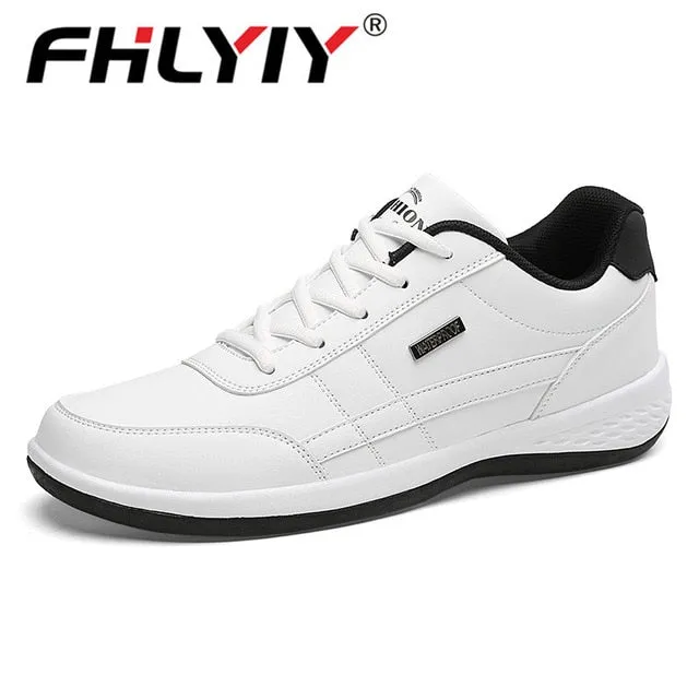 Casual Riding Shoes Fashion Men Sneakers for Men Casual Shoes Breathable Lace up Mens Casual Shoes Spring 2019 Leather Shoes Men chaussure homme