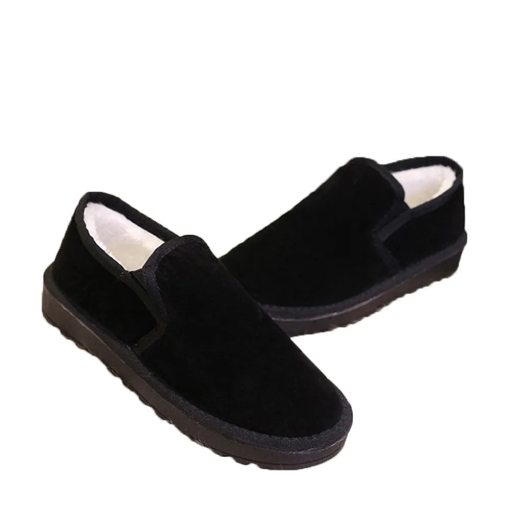 Fashion Women Boots Flat Ankle Fur Lined Warm Snow Breathable Shoes Lazy shoes Big Size 35-43 Drop Shipping Boutique Challenge Shoes Seating Casual Simple Calm