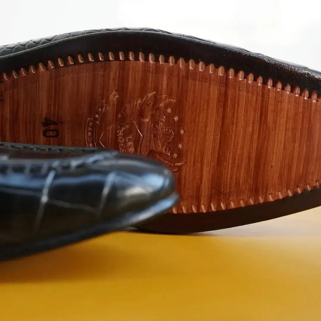 Adler Shoe - AS 2559 -Blk Bass Venetian Loafers