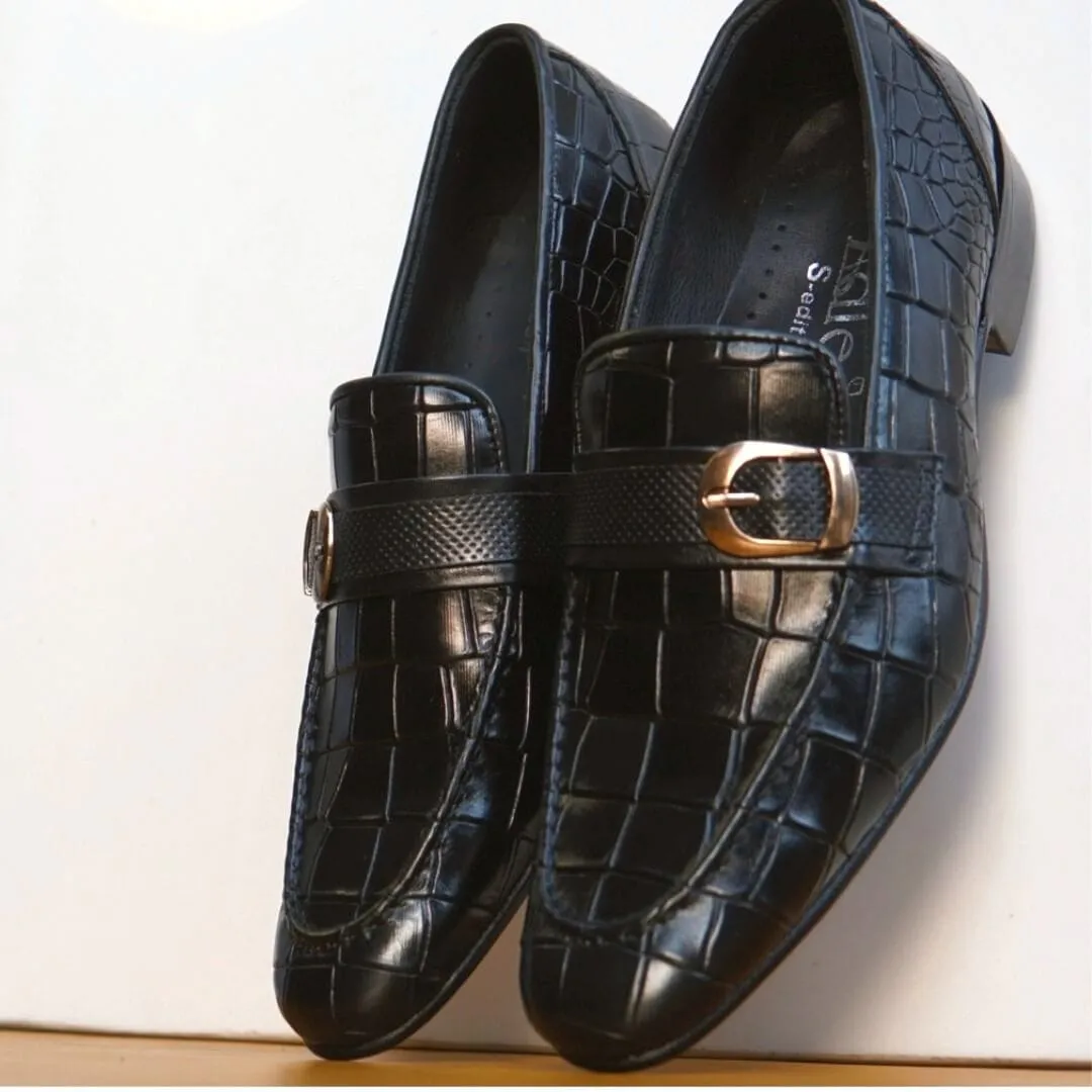 Adler Shoe - AS 2559 -Blk Loafers Narrow Width