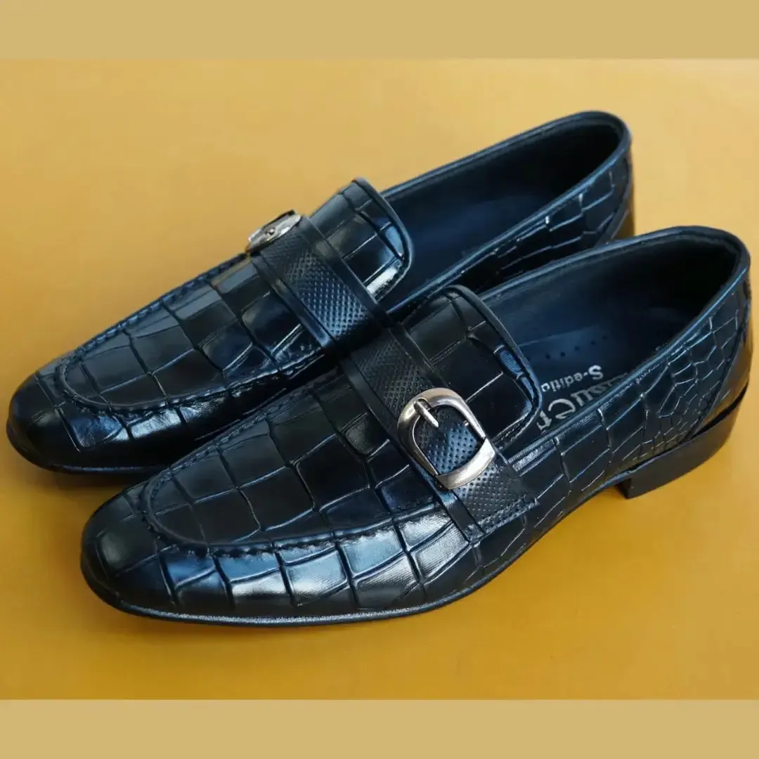 Adler Shoe - AS 2559 -Blk Skip And Loafers