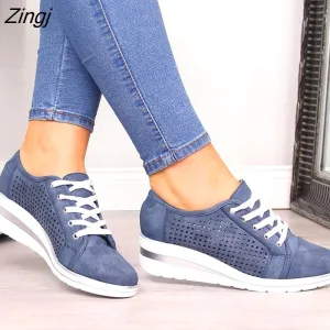 Good Cross Training Shoes kamames Adisputent Summer Women Flats Shoes Female Hollow Breathable Mesh Casual Shoes for Ladies slip on flats Loafers shoes Beach