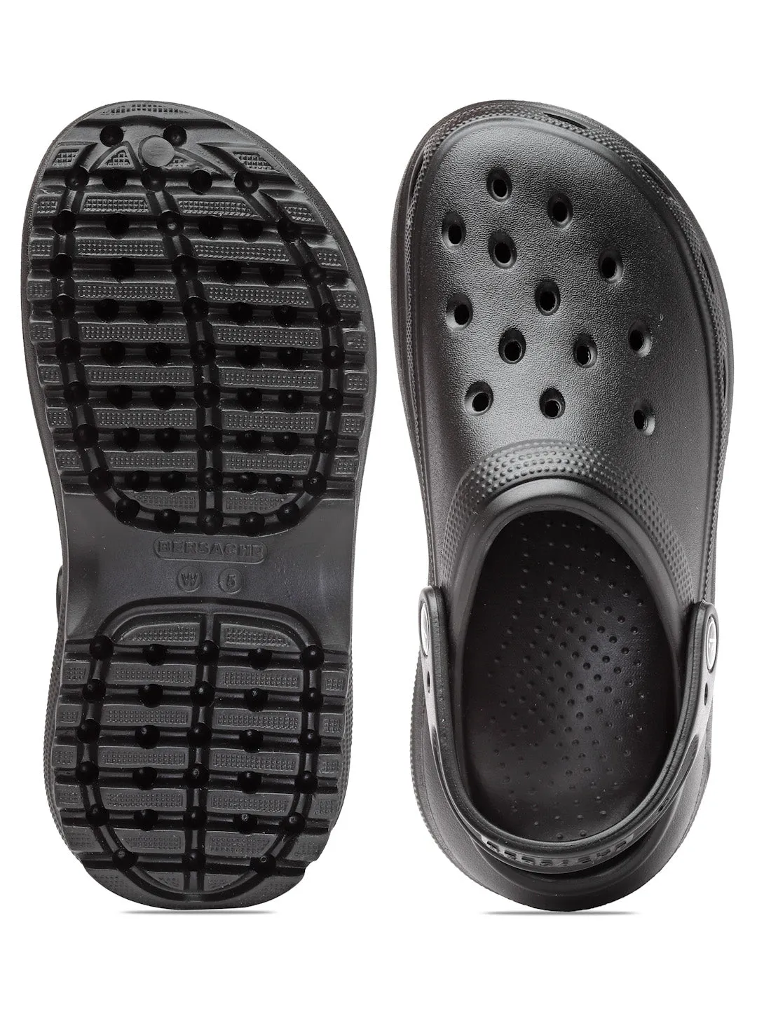 Bersache Extra Soft Classic Casual with  Regular wear with Ultra Soft & Flexibility Technology Flip Flop For women's/Girl's-(6130-Black) Slides Size 6