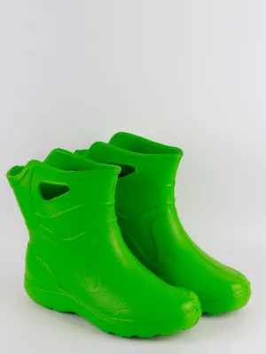 Men's  Faux Leather Indoor Ankle Boots,Green Public Slippers