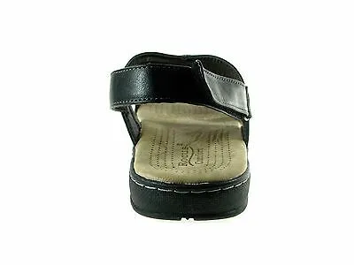 Wedge Heel Peep Toe Sandals Men's Open Toe Adjustable Sling Back Comfortable Walking Sandals, Shoes