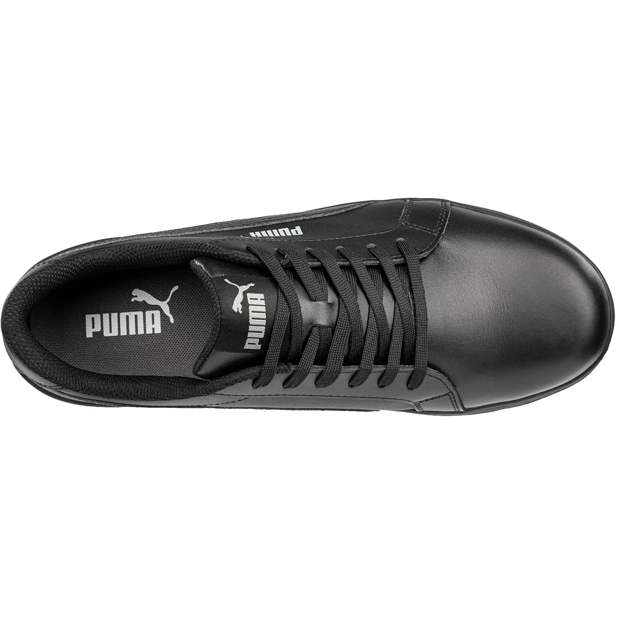 Puma Solelace Golf Shoes Puma Men's 640005 Iconic Leather Low Black Composite Safety Toe Metal Free Work Shoes