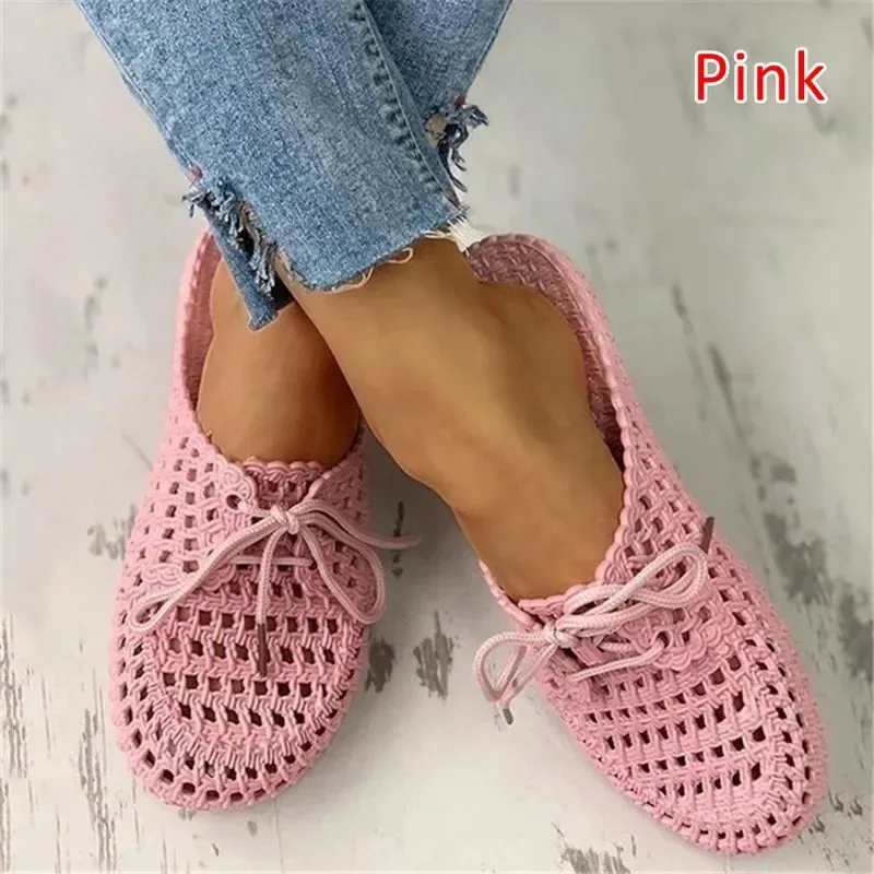 Sandals Ochos Rios Flip-flops Summer Shoes Women Sandals Fashion Hollow Out Breathable Beach Shoes Lace-up Ladies Slippers Sandals