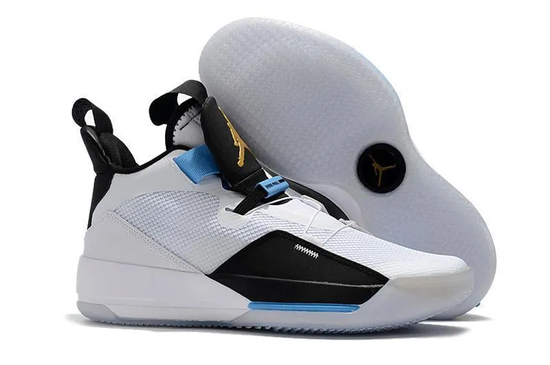 Nike Air Jordan 33 White Black Blue Men Shoes Sale Size US 7,8,8.5,9.5,10,11,12 Asics Running Shoes For Sale