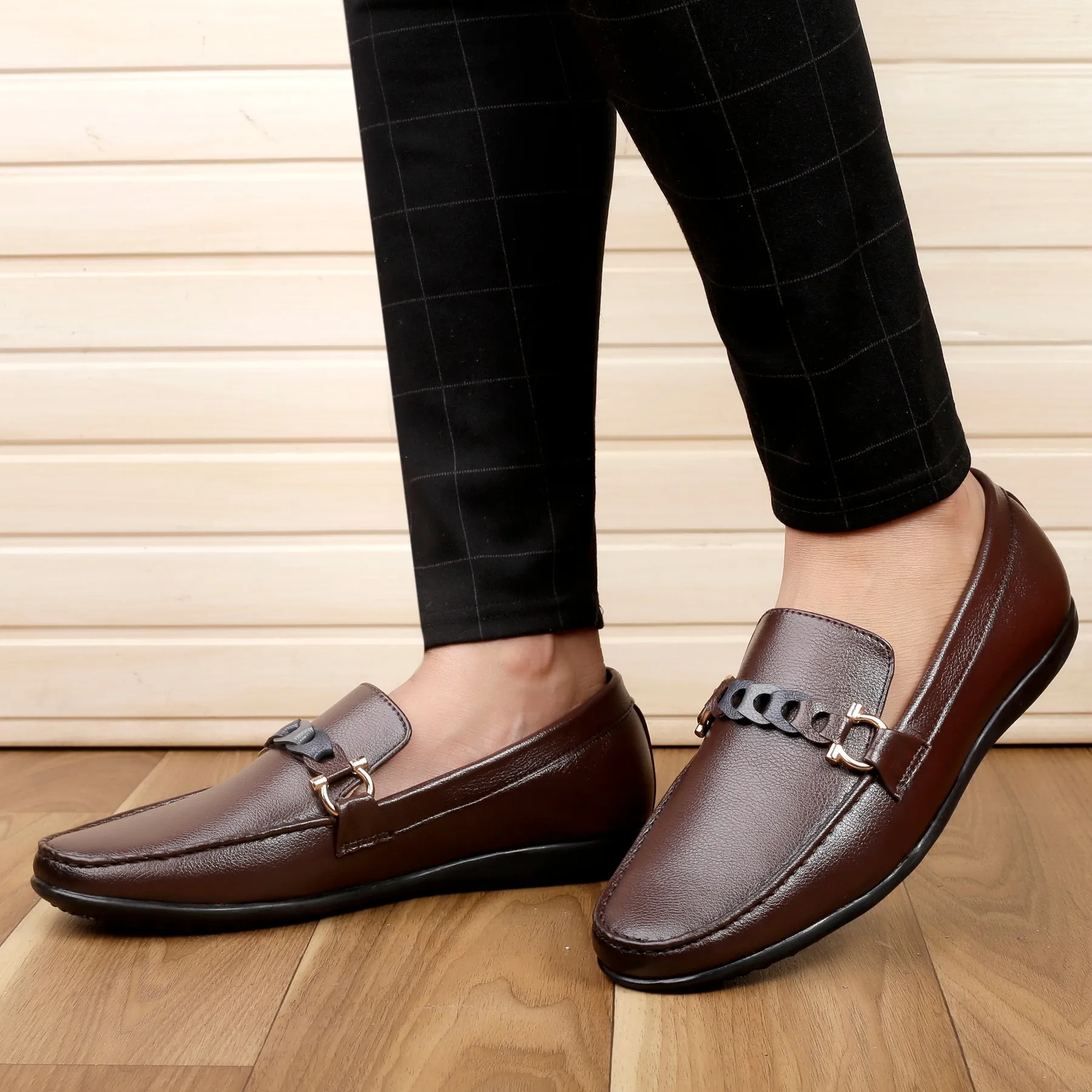 Cushioned Loafers Bacca Bucci Men's VEGAS Casual Slip-On Loafers Moccasins Lightweight Driving Shoes