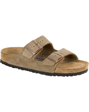 Sandals Grande Antigua Resort And Spa Arizona Soft Footbed Taupe Suede Leather Sandals