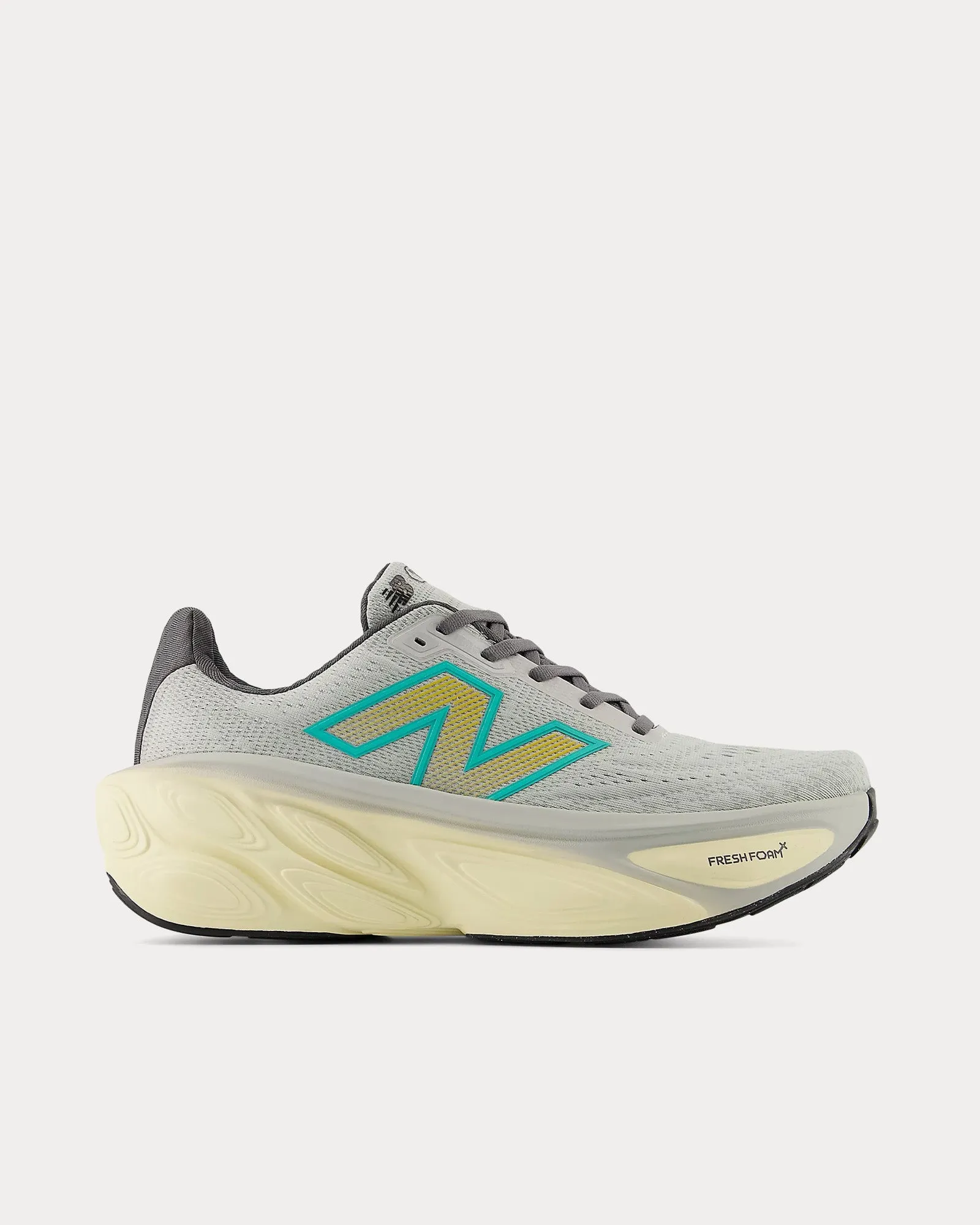 New Balance 550 Basketball Sneakers Fresh Foam X More v5 Brighton Grey / Calcium / Cyber Jade Running Shoes