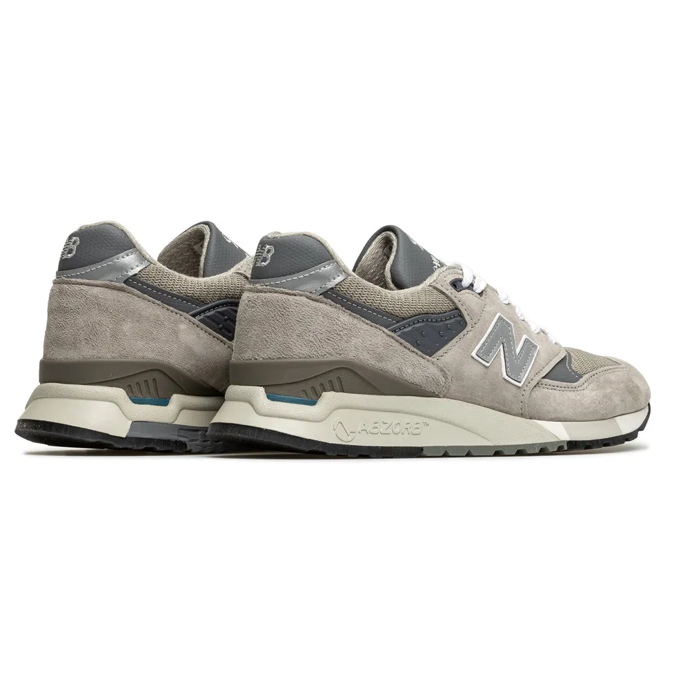 998 Made In USA Core | Grey Silver All Gray New Balance Shoes
