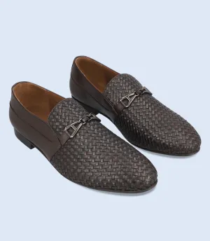 Slip On Wide Width BM6689-COFFEE-Men Slip On