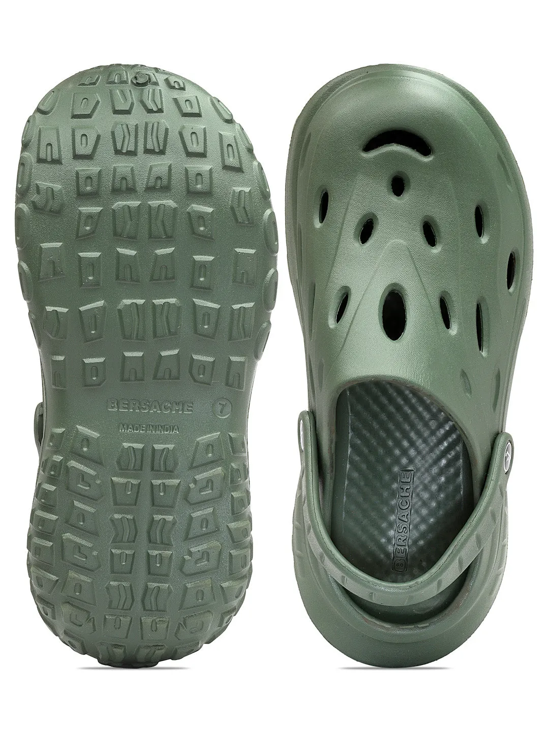 Bersache Extra Soft Classic Casual with  Regular wear with Ultra Soft & Flexibility Technology Flip Flop for Men's & Boy's (6123-Green) 32 Degrees Slippers