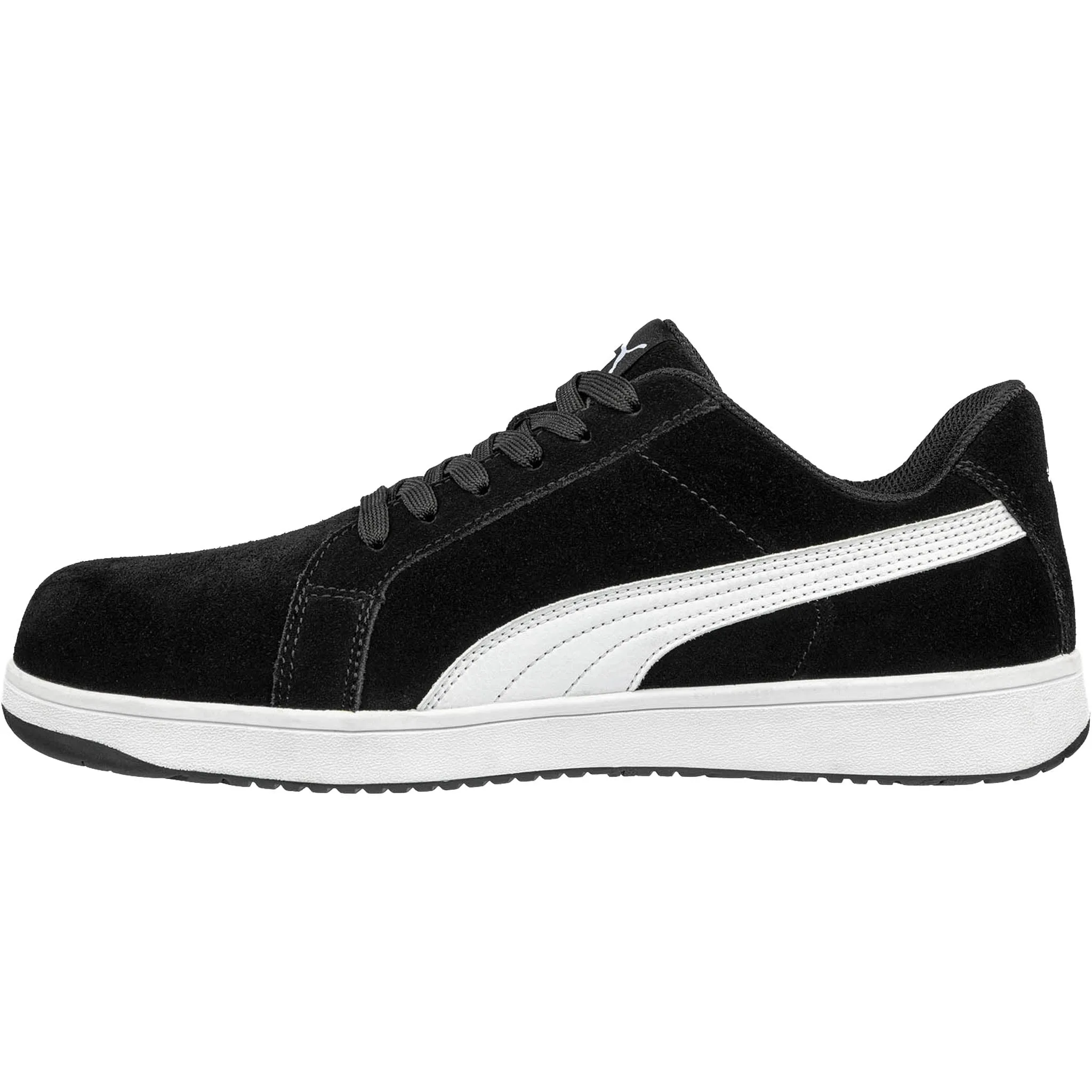 Mb.02 Puma Shoes Puma Men's 640015 Iconic Suede Low Black  Composite Safety Toe Metal Free  Work Shoes