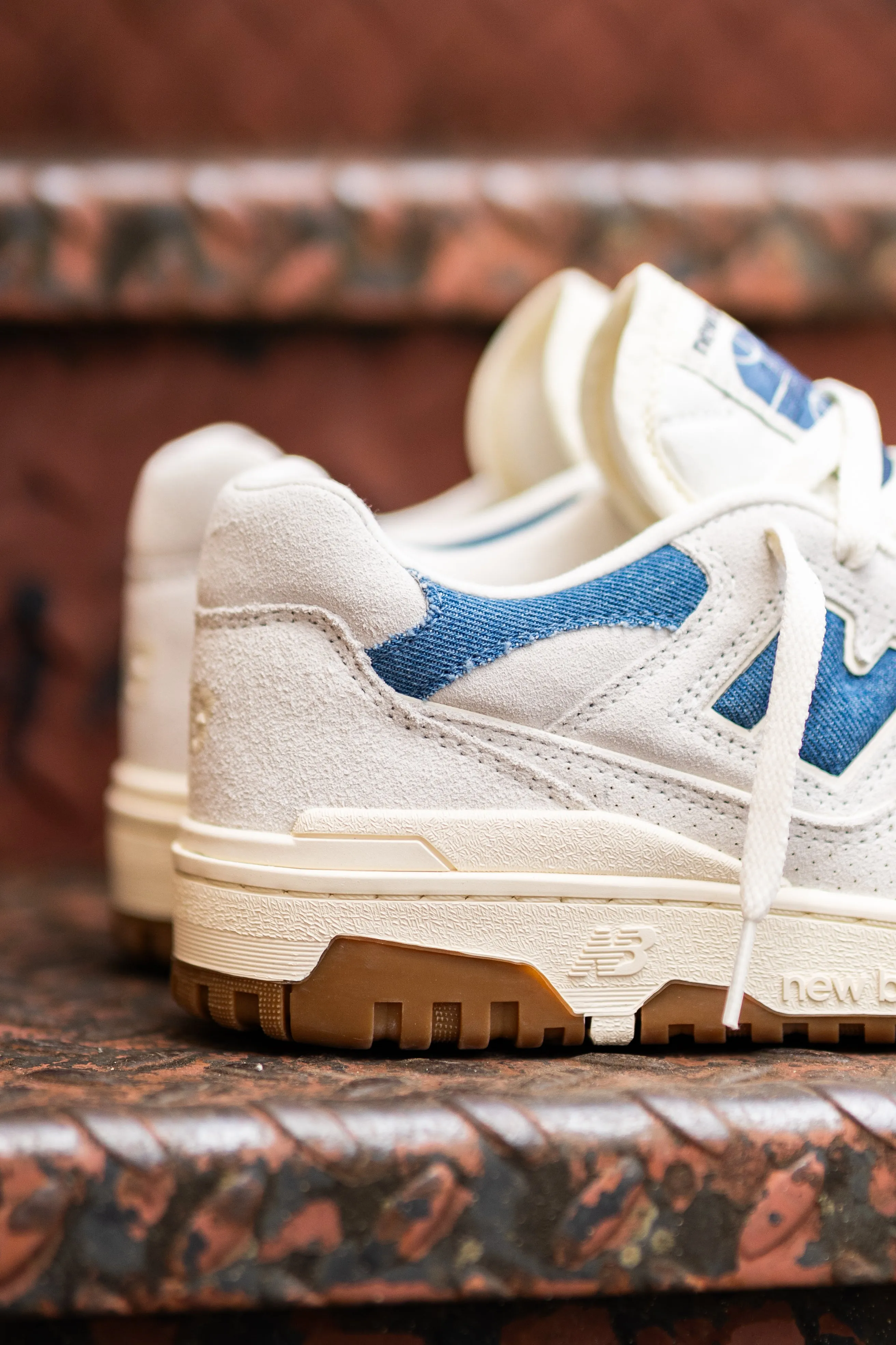 Men's New Balance 480 Shoes Women's New Balance 550 (Grey/Blue) - BBW550GG