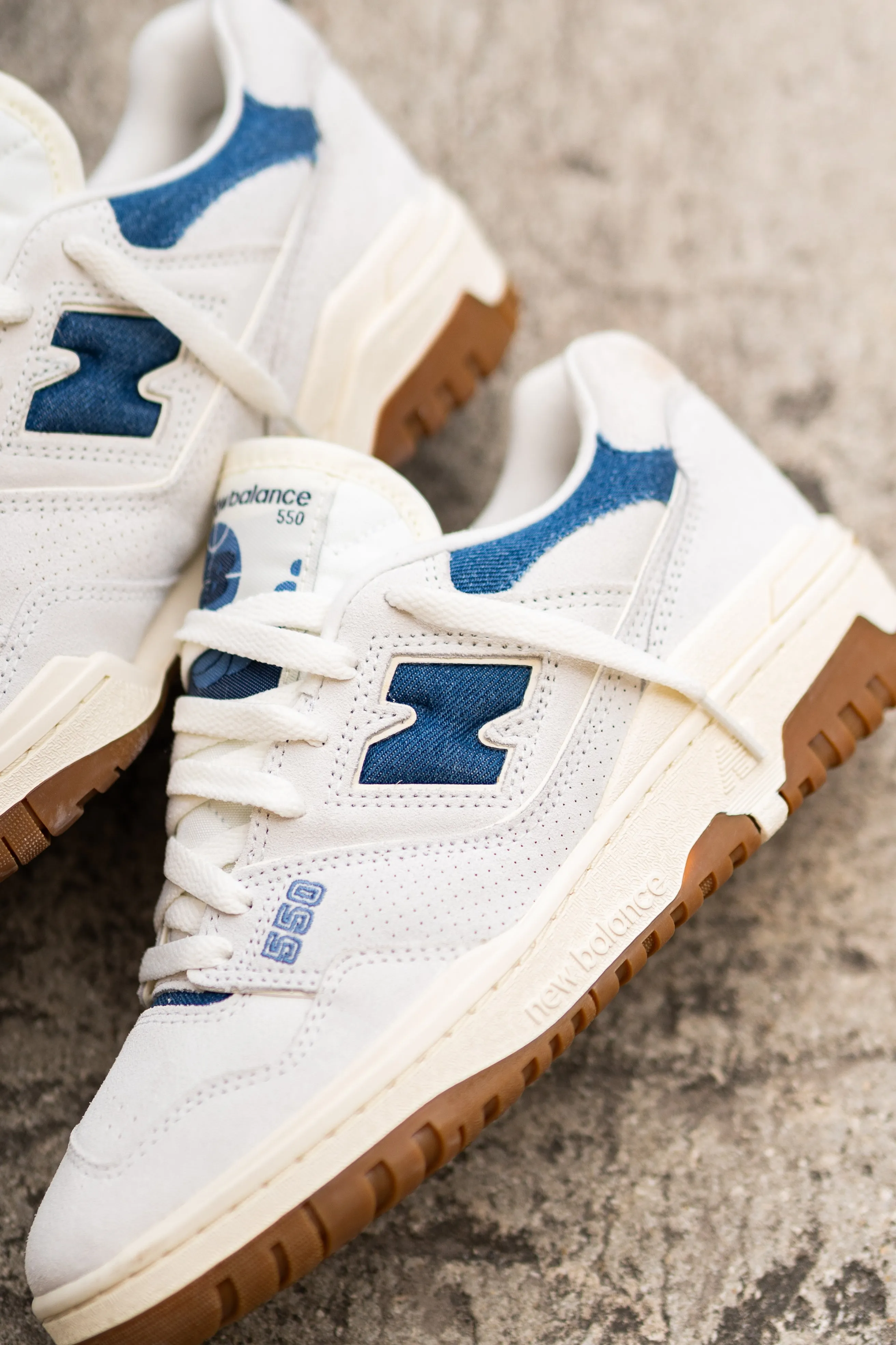 Women's New Balance 550 (Grey/Blue) - BBW550GG Women's New Balance Training Shoes