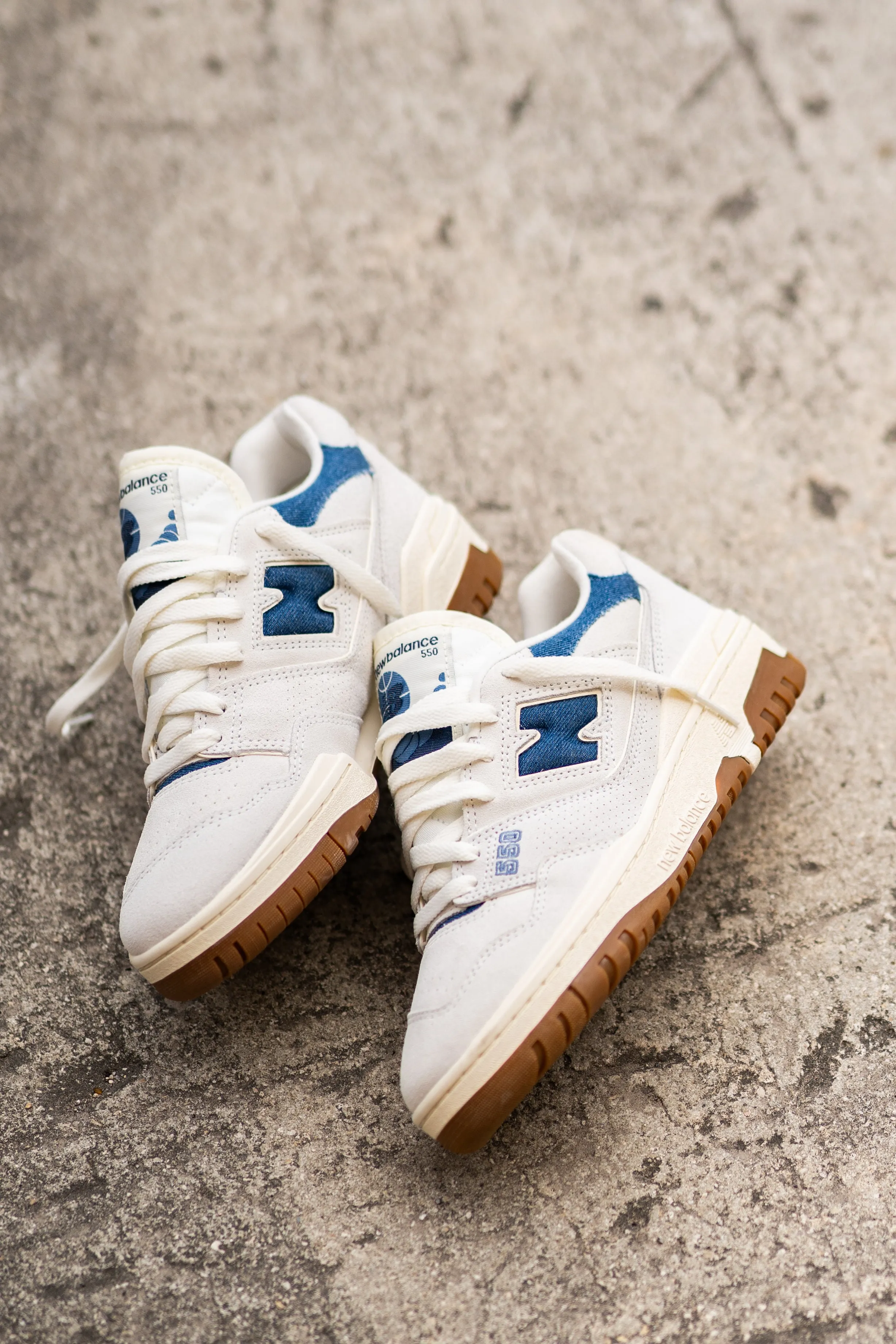 Rain Cloud New Balances Women's New Balance 550 (Grey/Blue) - BBW550GG