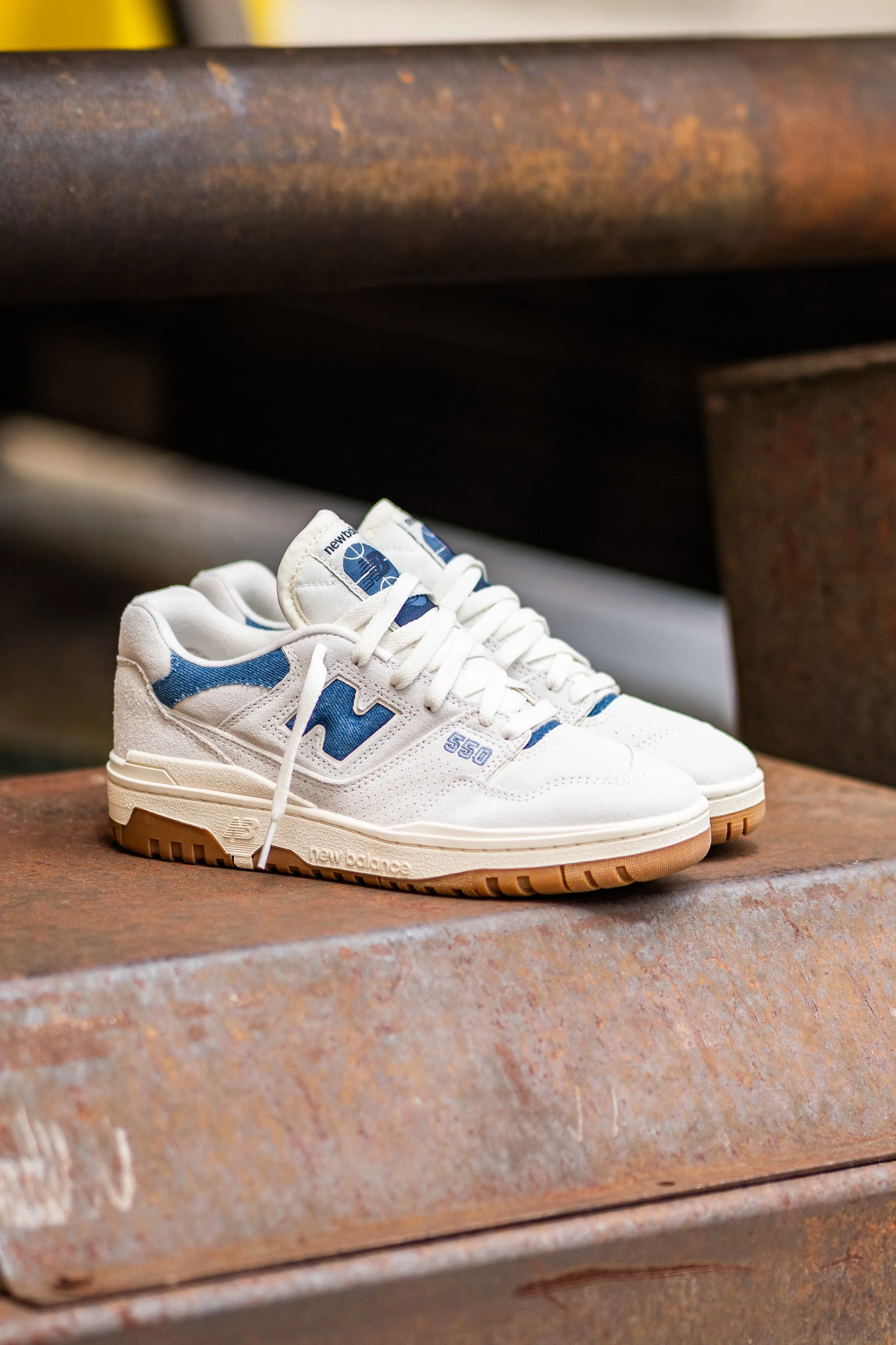 New Balance Wedge Women's New Balance 550 (Grey/Blue) - BBW550GG