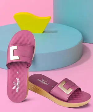 Slippers Slingback Bersache Extra Soft Classic Casual with  Regular wear with Ultra Soft & Flexibility Technology Flip Flop For Women's/Girl's-(6156-Pink)