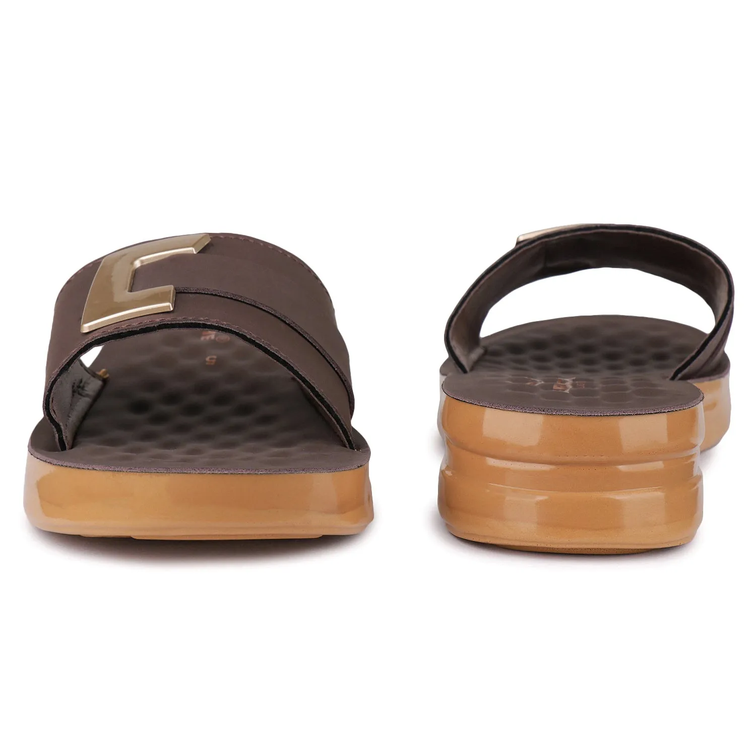 Bersache Extra Soft Classic Casual with  Regular wear with Ultra Soft & Flexibility Technology Flip Flop For Women's/Girl's-(6154-Brown) Polo Ralph Lauren Slippers