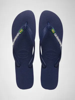 Slippers With Removable Bottoms Men's Brand Logo Flip Flop,Navy
