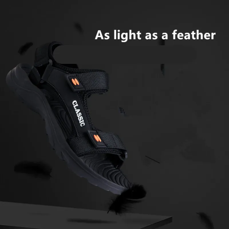 GRW Orthopedic Men Sandal Arch Support Breathable Comfortable Lightweight Non Slip Sandal Comfortable Low Heel Sandals