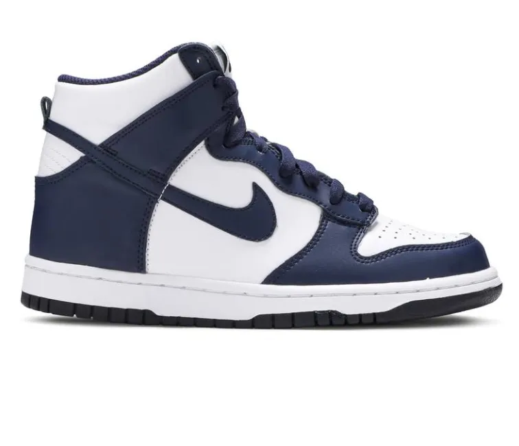 GS Nike Dunk High (Midnight Navy) Basic Asics Shoes