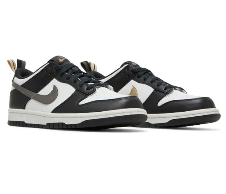 Asics Shoe Size Compared To Adidas GS Nike Dunk Low (Black/White-Gold)