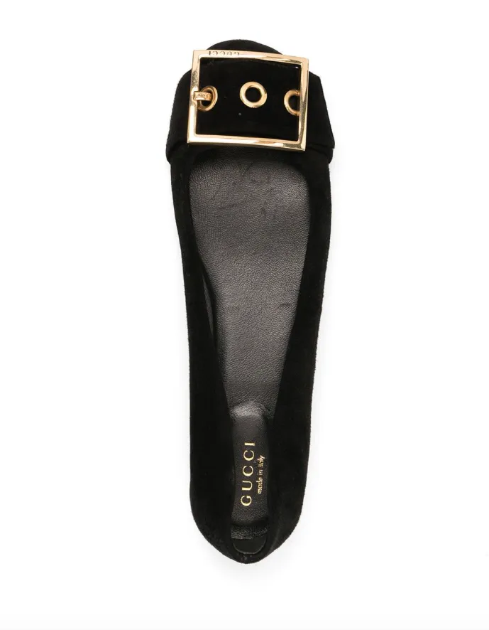 Comfortable Loafers Gucci buckle ballet flats
