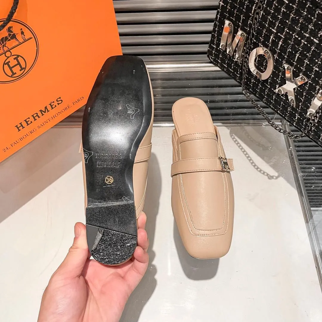 Loafers And H Goatskin Leather Loafer Shoes For Women