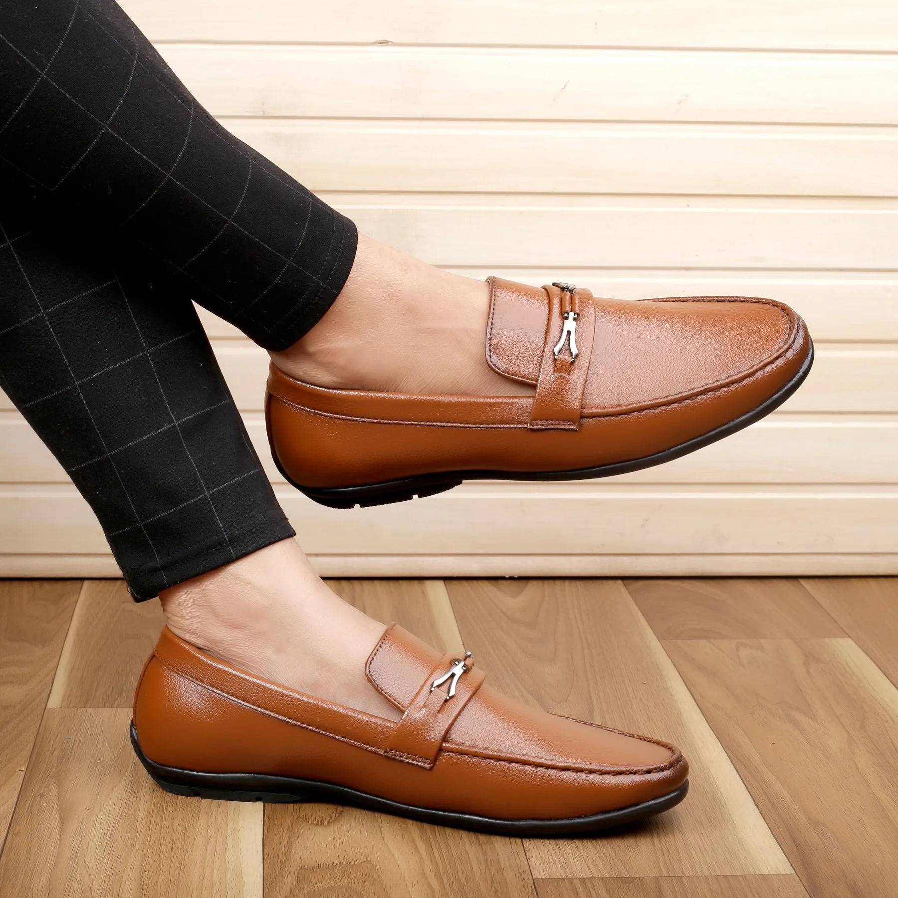 Bacca Bucci Men's LUNA Casual Slip-On Loafers Moccasins Lightweight Driving Shoes Embellished Loafers