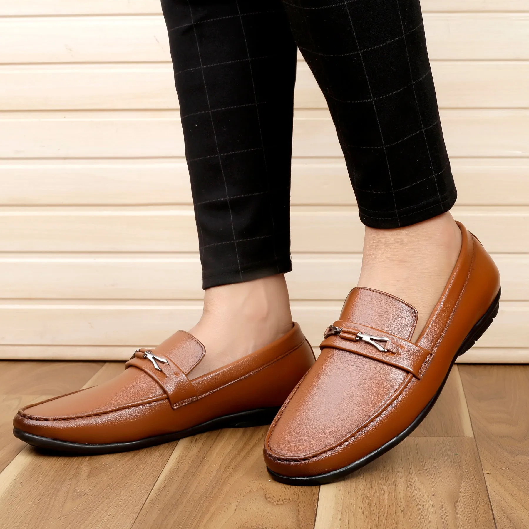 Payless Loafers Bacca Bucci Men's LUNA Casual Slip-On Loafers Moccasins Lightweight Driving Shoes