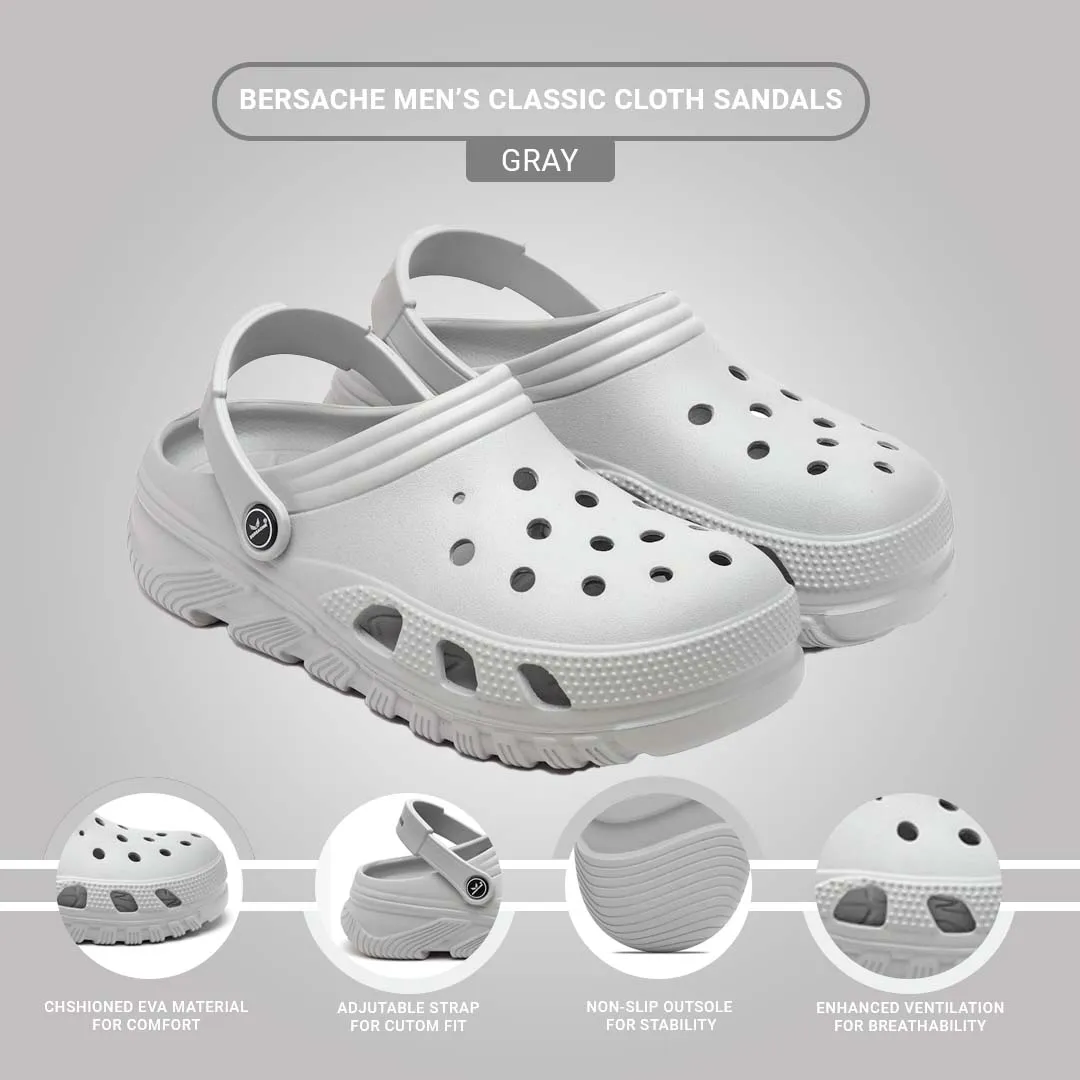 Heel Pain Slippers Bersache Extra Soft Classic Casual with  Regular wear with Ultra Soft & Flexibility Technology Flip Flop for Men's & Boy's (6092-Grey)