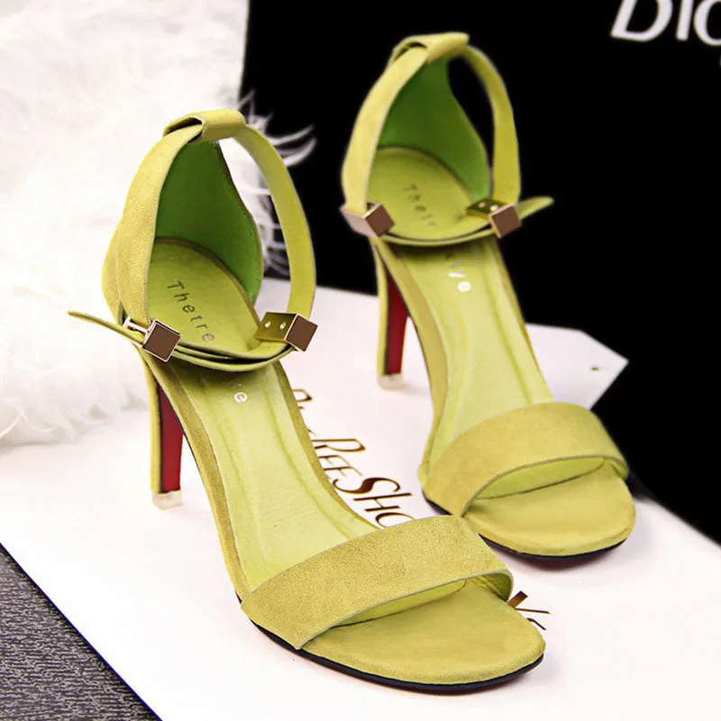 Baretrap Sandals Fashion Pointed open Toe Platform Sexy High Heels Shoes Women Shoes Ladies Stiletto Sandals Mujer Summer Shoes 8cm Heel