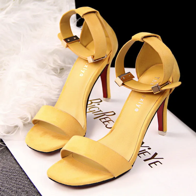 Fashion Pointed open Toe Platform Sexy High Heels Shoes Women Shoes Ladies Stiletto Sandals Mujer Summer Shoes 8cm Heel Strap Wedge Sandals