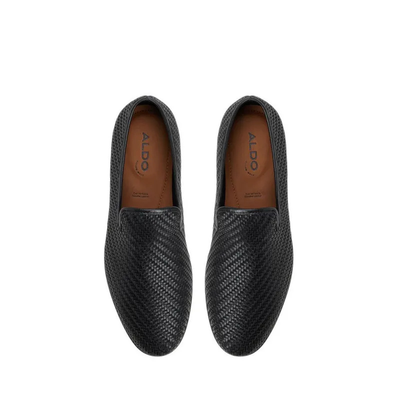 RIMINI LOAFERS - BLACK Skull Slip On Shoes