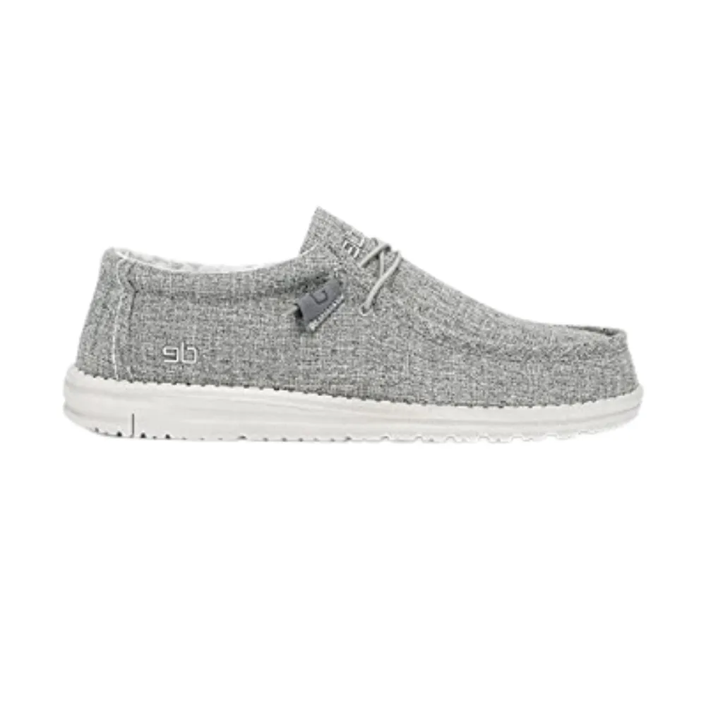 Hey Dude Mens Wally Blend Linen 4005-1HS Penny Loafers On Sale