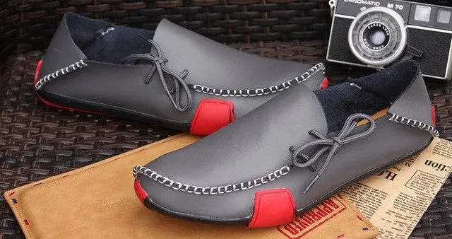 Casual Shoes With Good Arch Support High Quality Men's Shoes Fashion Leather Gommino Comfortable Loafer Driver's Boat Casual Shoes Flats Wholesale Free Shipping