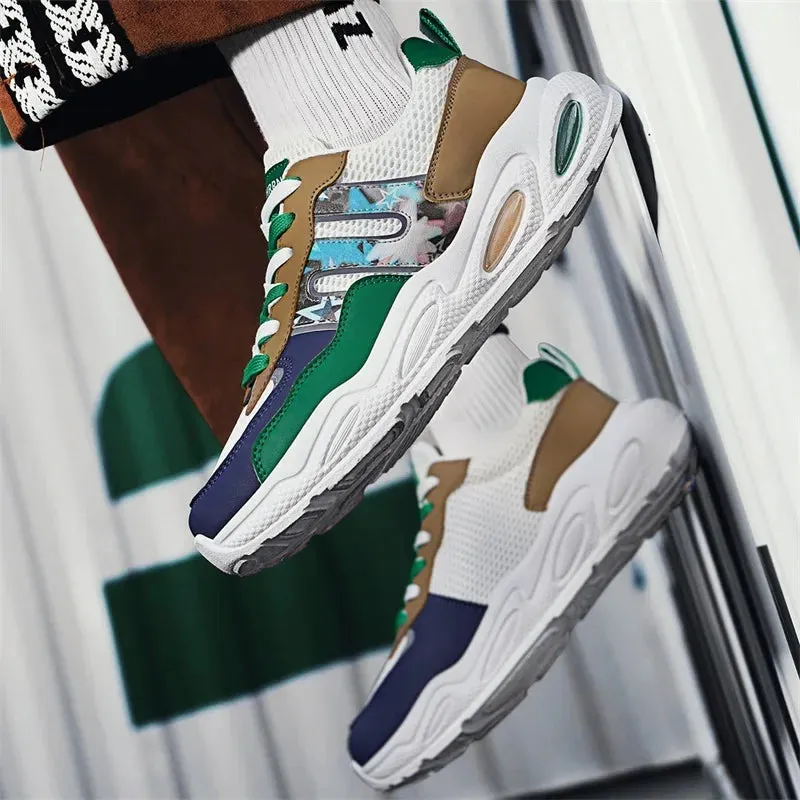 Hot Sale Men's Casual Sneaker Autumn Mixed Color Mesh Outdoor Shoes for Mens Trendy Mans Tennis Sports Lightweight Male Sneakers Cheap Casual Shoes Online