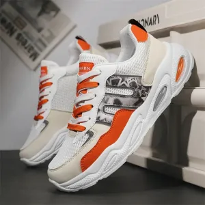 Hot Sale Men's Casual Sneaker Autumn Mixed Color Mesh Outdoor Shoes for Mens Trendy Mans Tennis Sports Lightweight Male Sneakers Casual Racing Shoes