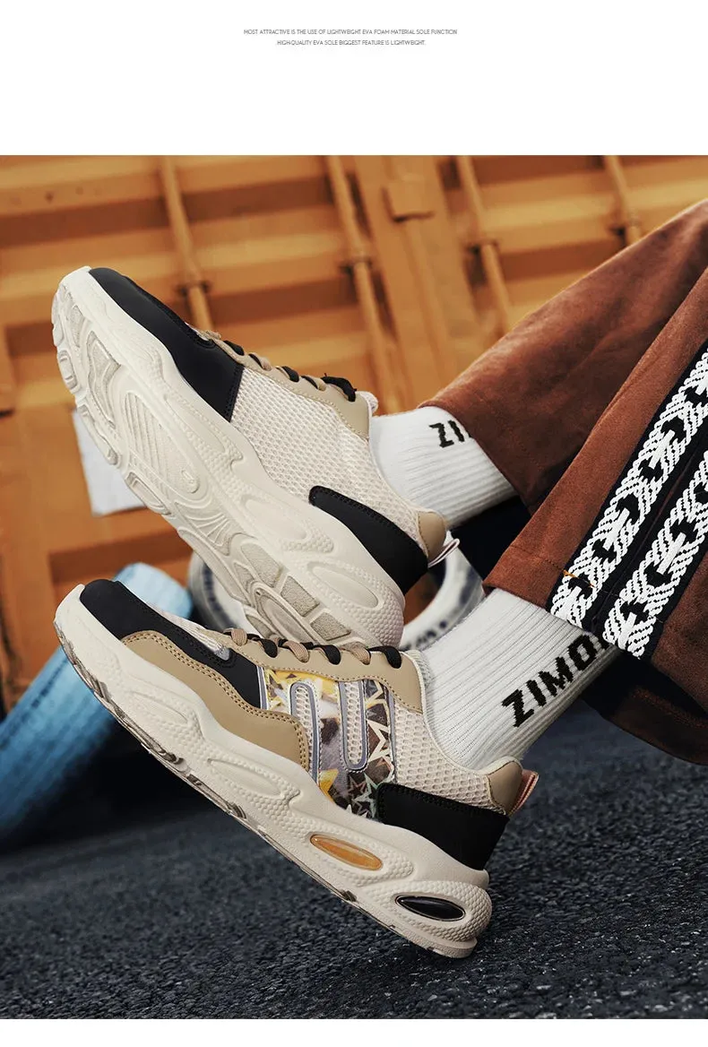 Shoes To Wear With Casual Jumpsuit Hot Sale Men's Casual Sneaker Autumn Mixed Color Mesh Outdoor Shoes for Mens Trendy Mans Tennis Sports Lightweight Male Sneakers