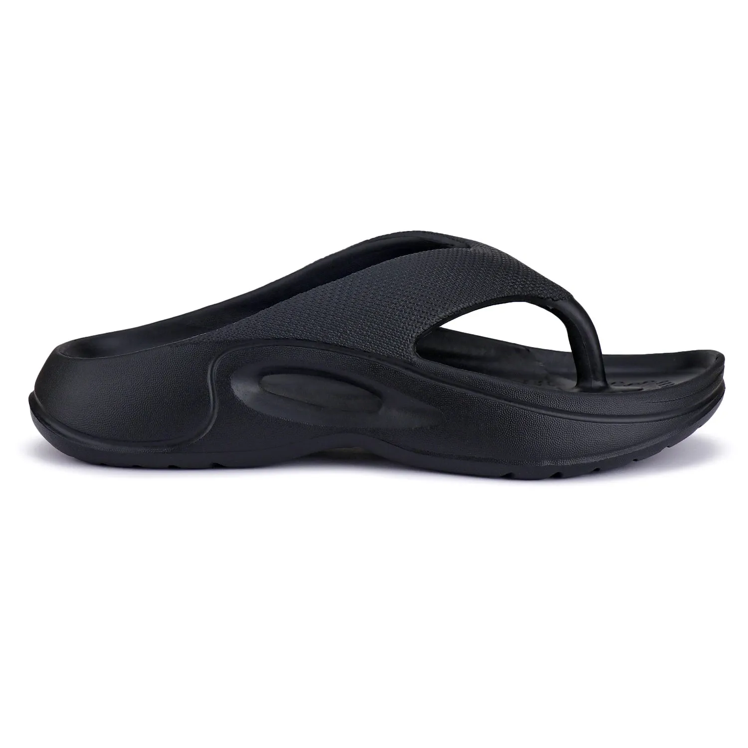 Bersache Extra Soft Classic Casual with  Regular wear with Ultra Soft & Flexibility Technology Clogs for Men's & Boy's 6061-Black Ergonomic Slippers