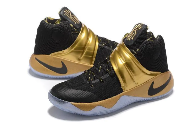 Nike Kyrie 2 Black Gold Men Basketball Shoes Sale Size US 7-12 Best Price For Asics Running Shoes