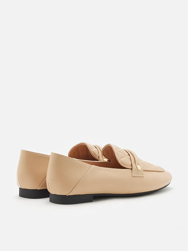 Canvas Slip On Loafers Sandra Quilted Loafers