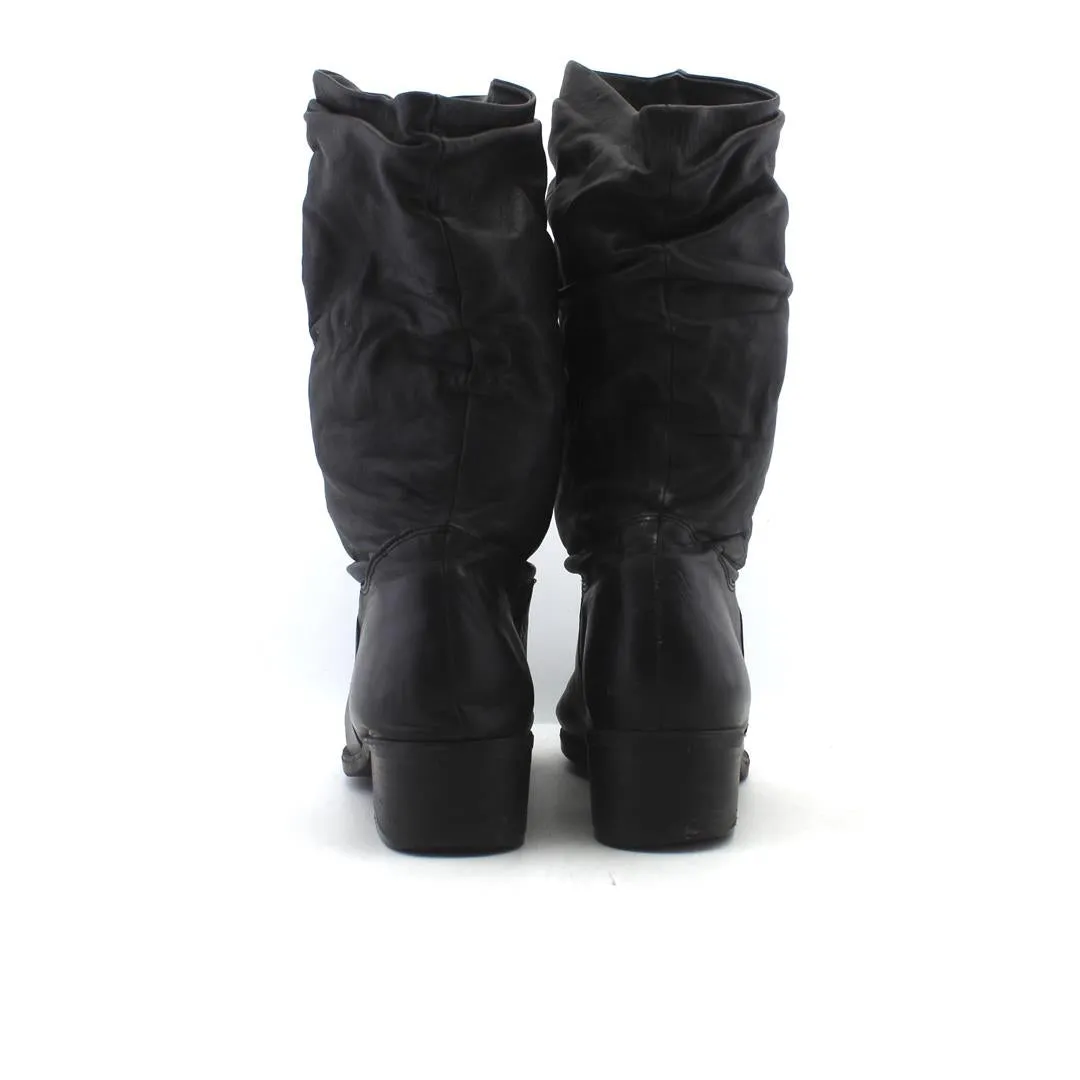 JC PENNEY . Casual Black Derby Shoes