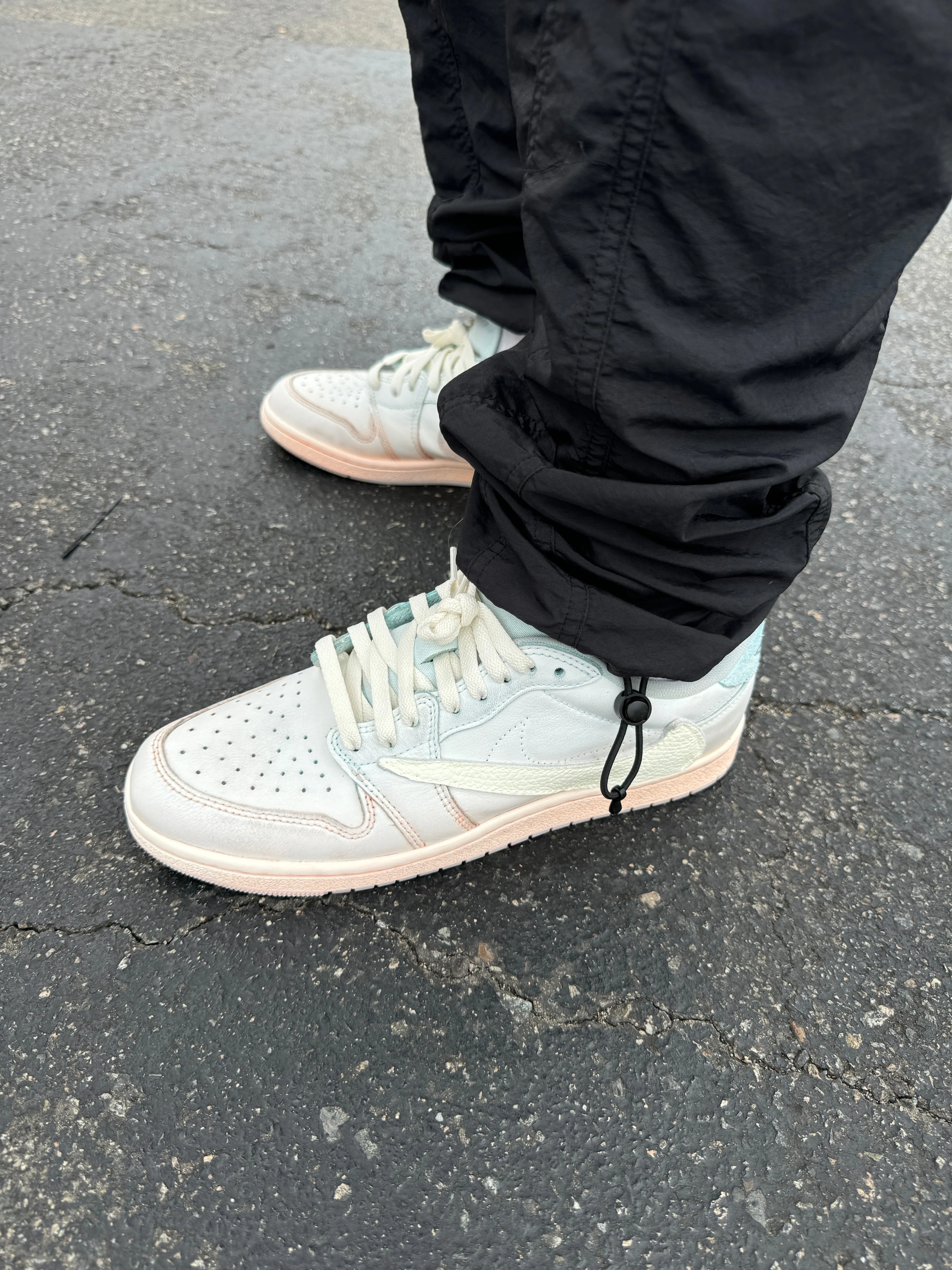 Jordan Retro 1 Low Travis Scott Reverse Swoosh Custom Dip Dye Asics Gel-venture Running Shoes