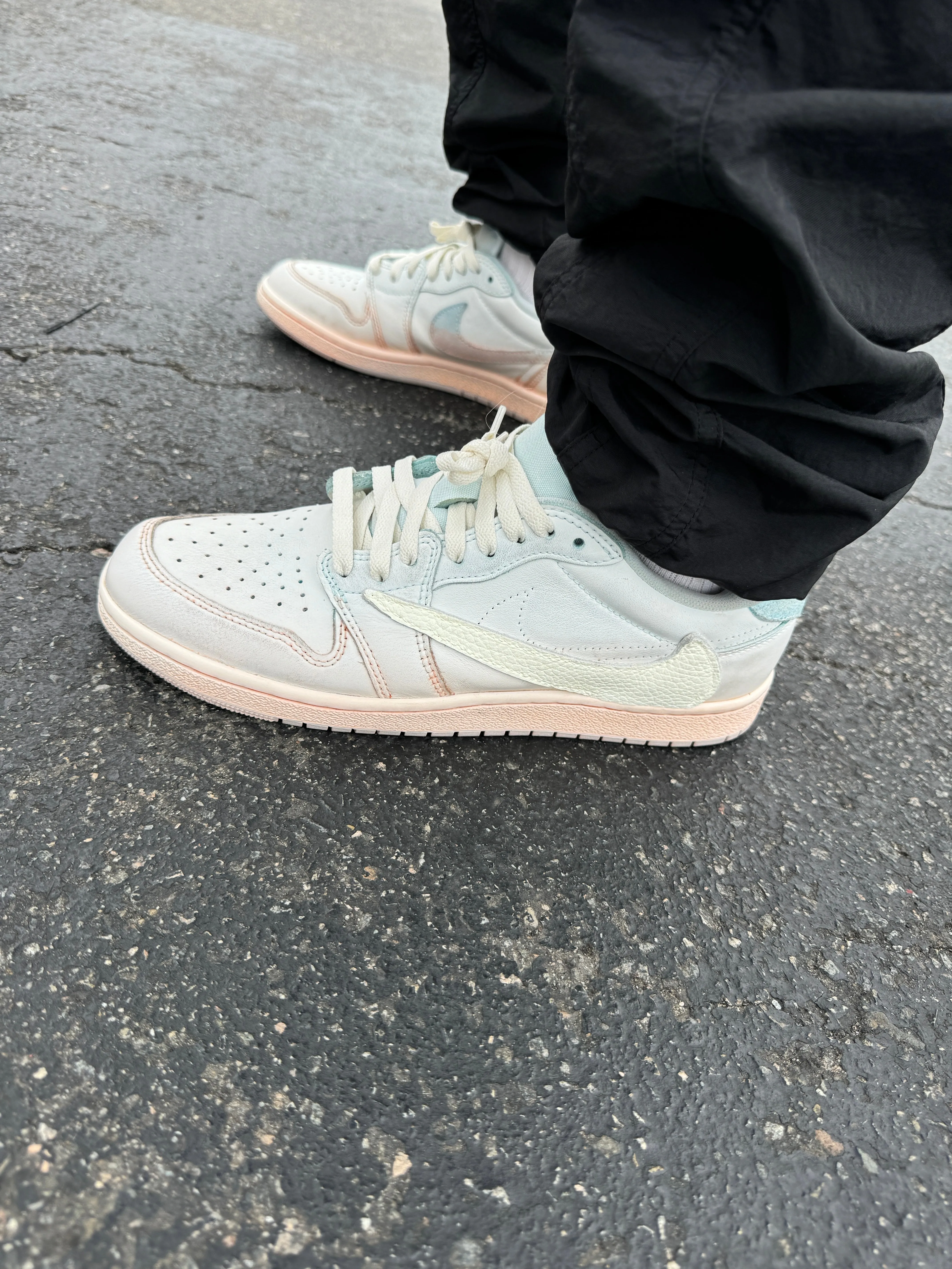 Asics Tennis Shoes Explained Jordan Retro 1 Low Travis Scott Reverse Swoosh Custom Dip Dye