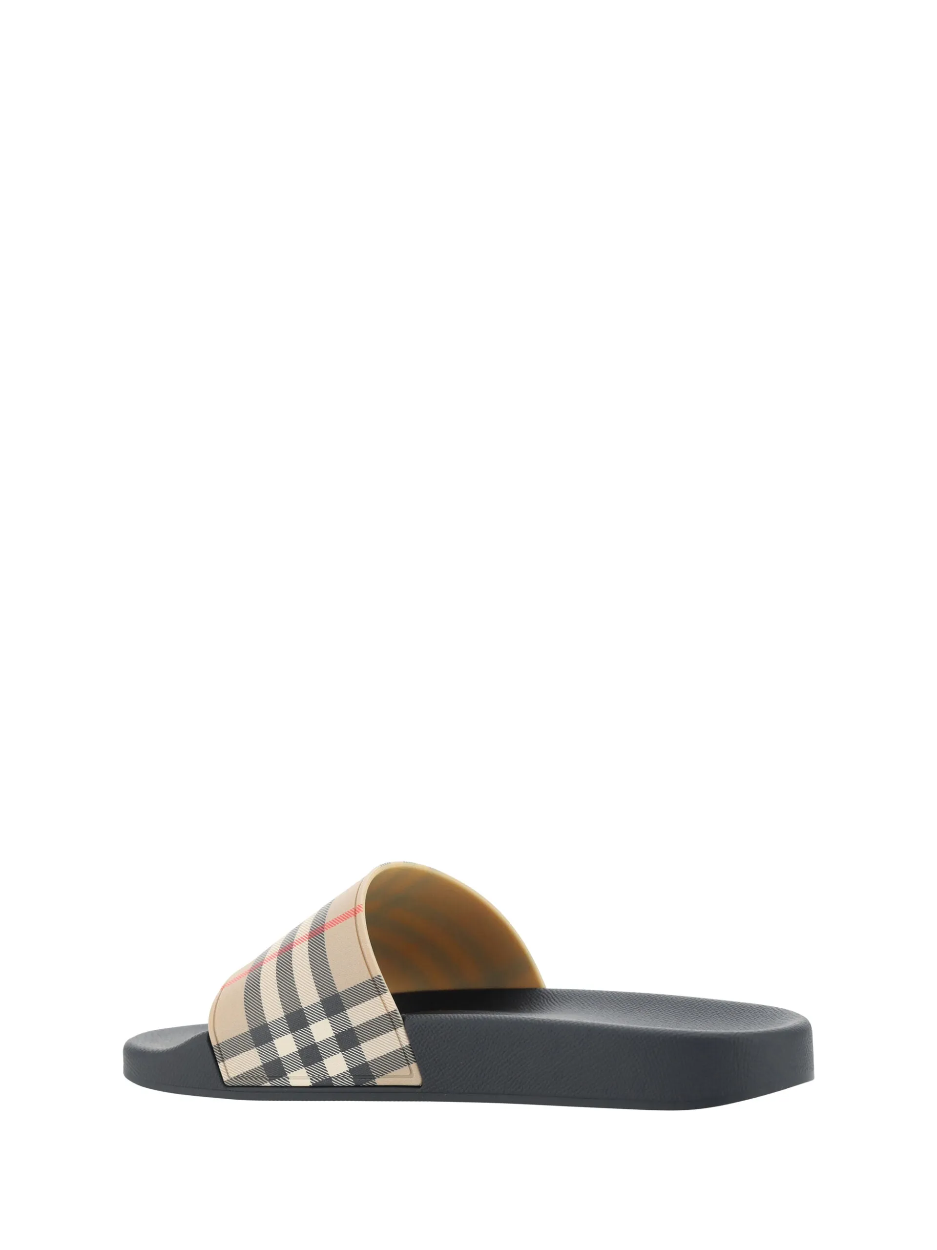Rockstud Slip In Sandals Burberry Brown Rubber Slides Sandals